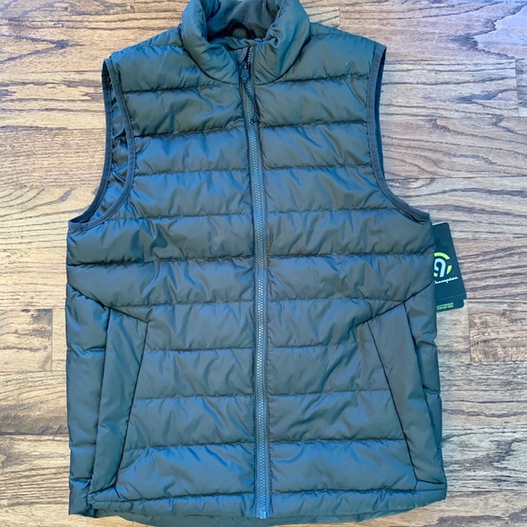 Olive Camo Green Champion lightweight puffer vest - Picture 1 of 5